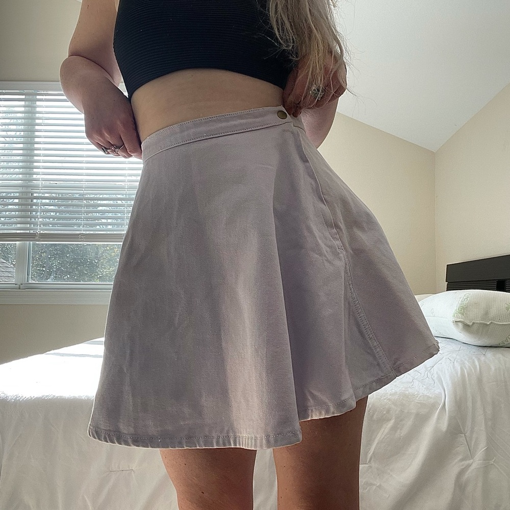 American Apparel Lilac ‘Natural Denim Circle Skirt’